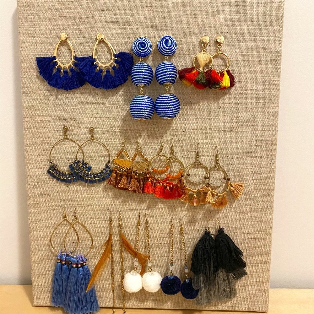NEW - 12 Pairs of Fringe EARRINGS